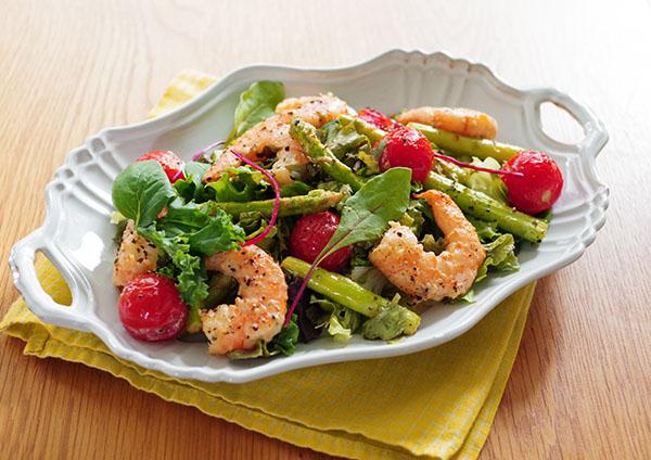 ペッパーマヨソテーのベビーリーフサラダ