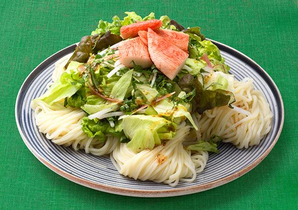 みょうがや青じそ香るシャキシャキサラダそうめん
