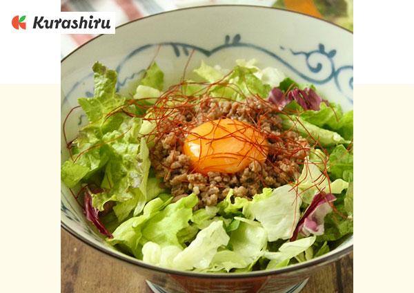やみつきサラダ麺！レタス肉味噌まぜそば