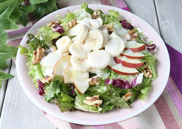 りんごとバナナのフルーツサラダ