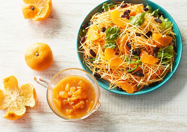 金美人参のサラダ～みかんドレッシングがけ