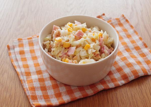 ざく切りキャベツのレモン風味コールスロー