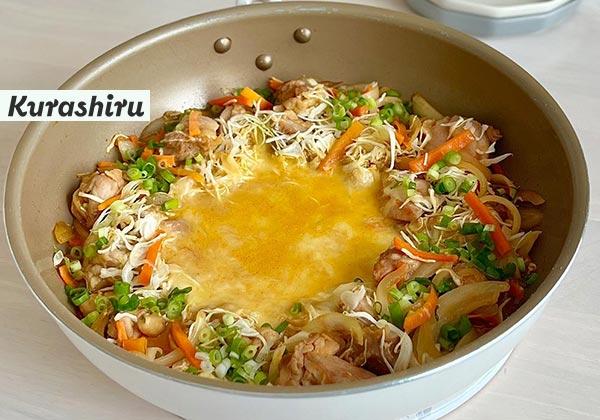 ワンパンで簡単！辛くないチーズタッカルビ風