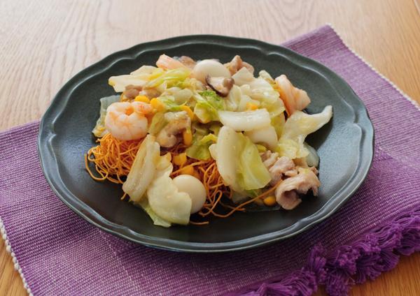 具だくさん皿うどん