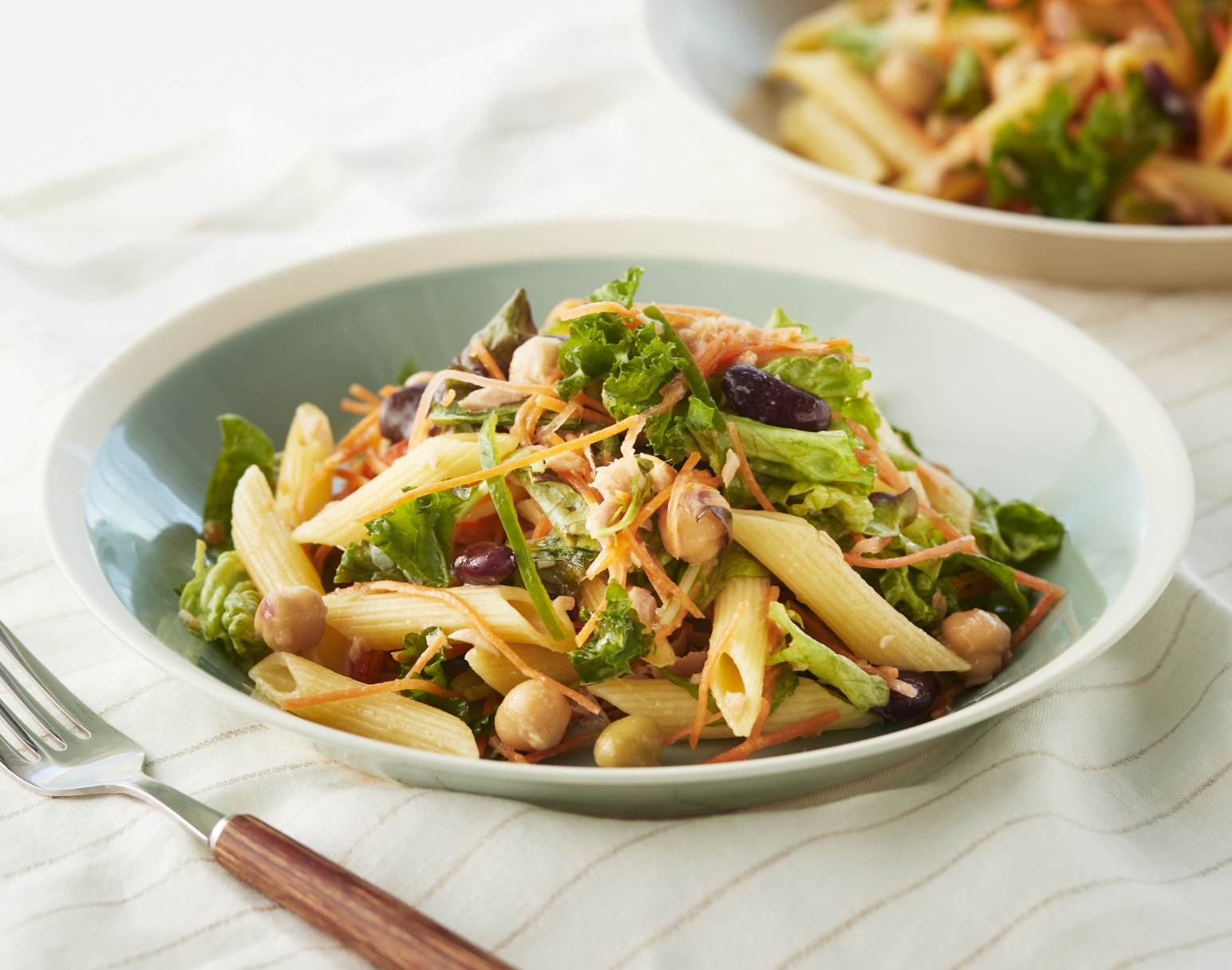 ツナとお豆のパスタサラダ 写真